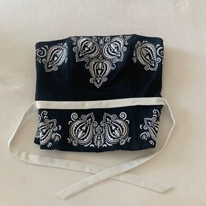 White House Black Market corset top